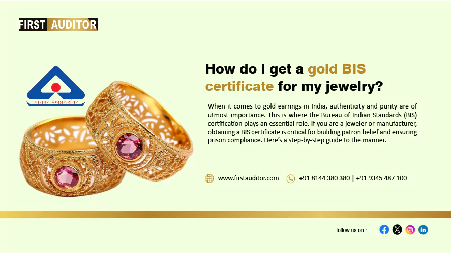 How do I get a gold BIS certificate for my jewelry?