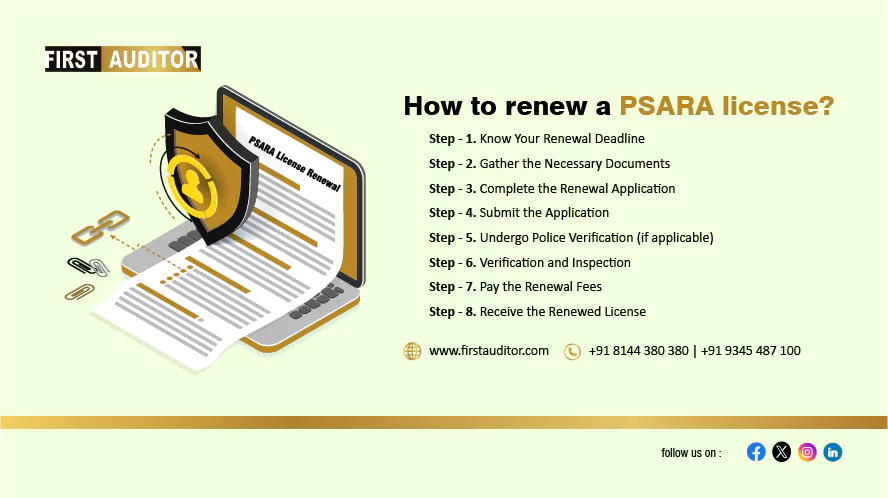 How to renew a PSARA license?
