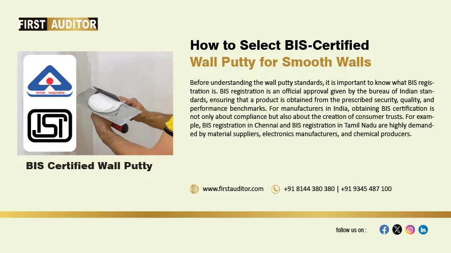 How to Select BIS-Certified Wall Putty for Smooth Walls