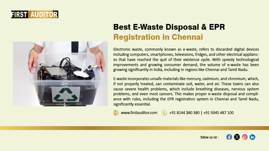 Best E-Waste Disposal & EPR Registration in Chennai